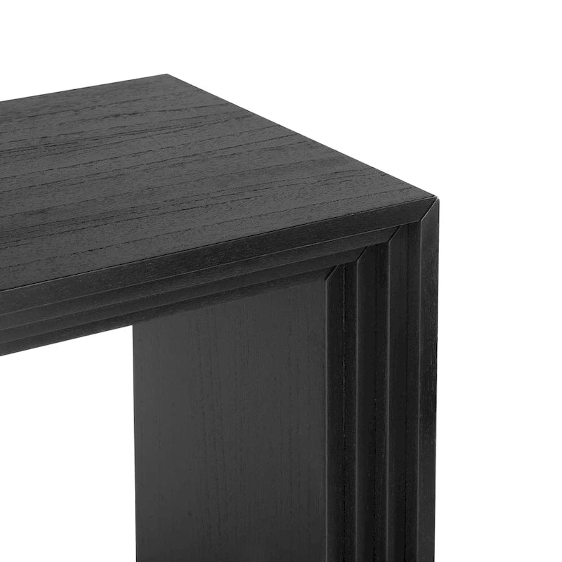 Console en placage de bois massif pour foyer, salon ou entrée