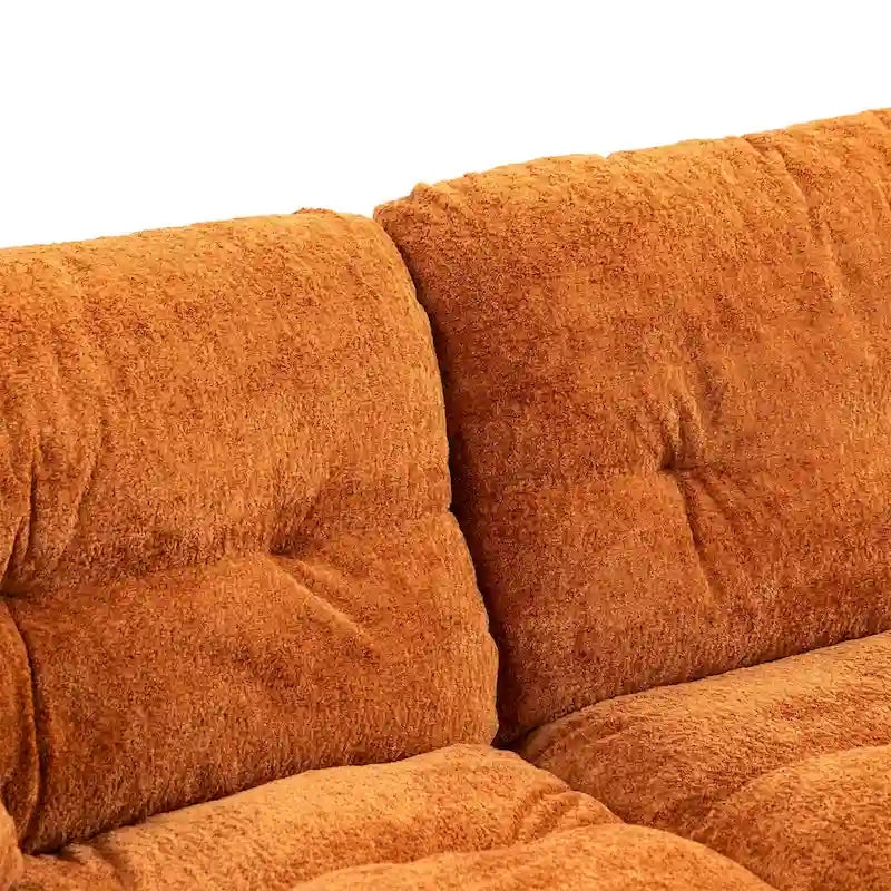 Canapé 3 places rembourré de 84 po avec coussin en mousse à mémoire de forme double couche