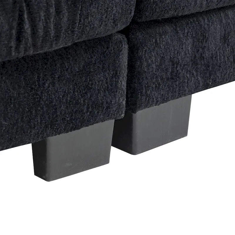 Canapé 3 places rembourré de 84 po avec coussin en mousse à mémoire de forme double couche