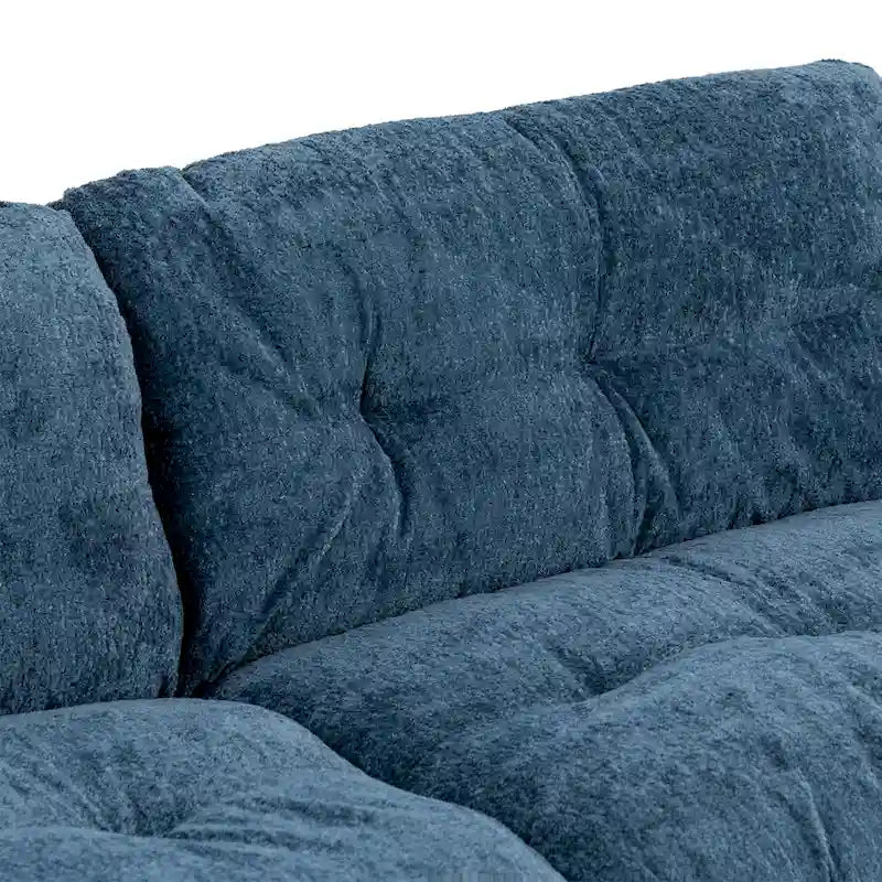 Canapé 3 places rembourré de 84 po avec coussin en mousse à mémoire de forme double couche