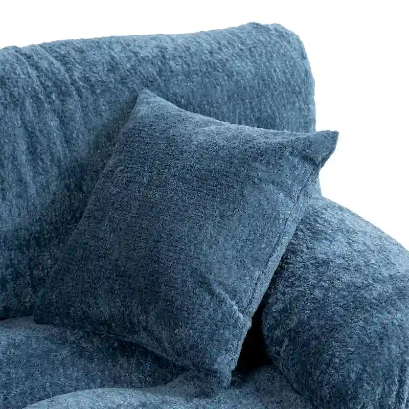 Canapé 3 places rembourré de 84 po avec coussin en mousse à mémoire de forme double couche