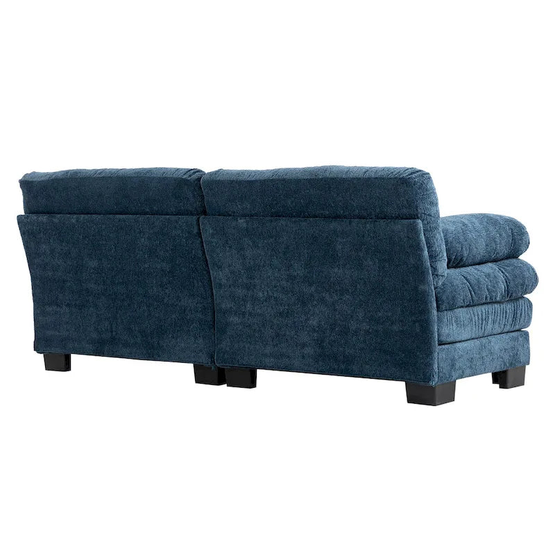 Canapé 3 places rembourré de 84 po avec coussin en mousse à mémoire de forme double couche