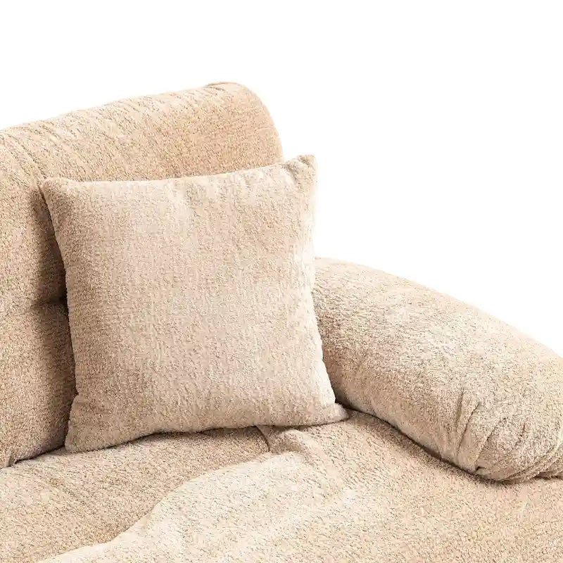Canapé 3 places rembourré de 84 po avec coussin en mousse à mémoire de forme double couche