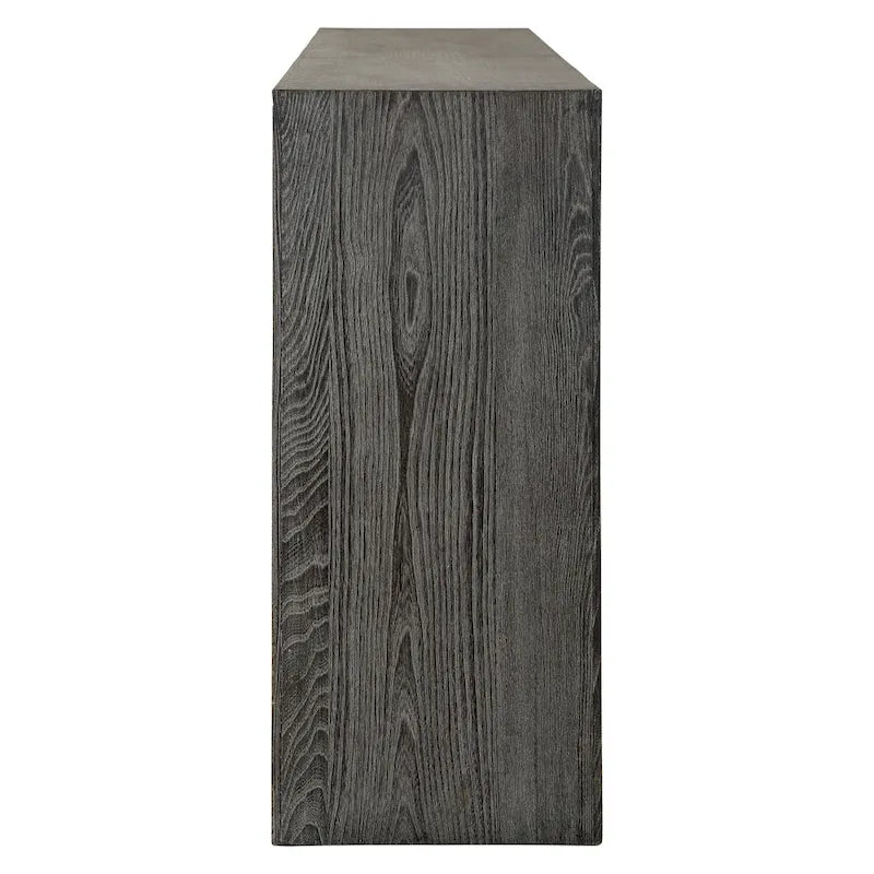 Console de 62 po en placage de bois d'orme