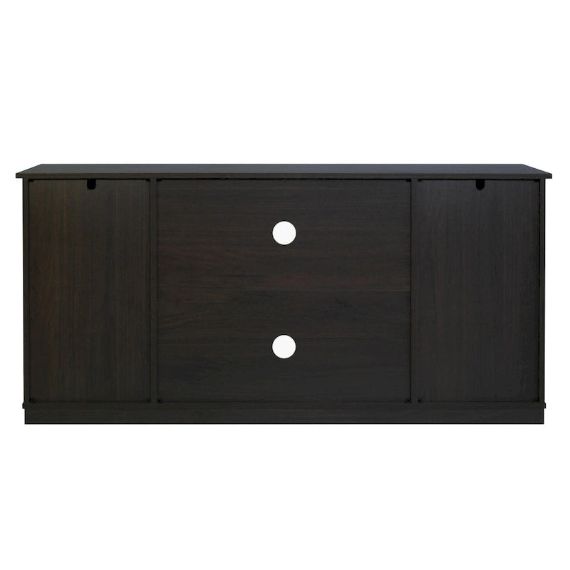 Meuble TV en bois de style rustique avec portes coulissantes façon grange