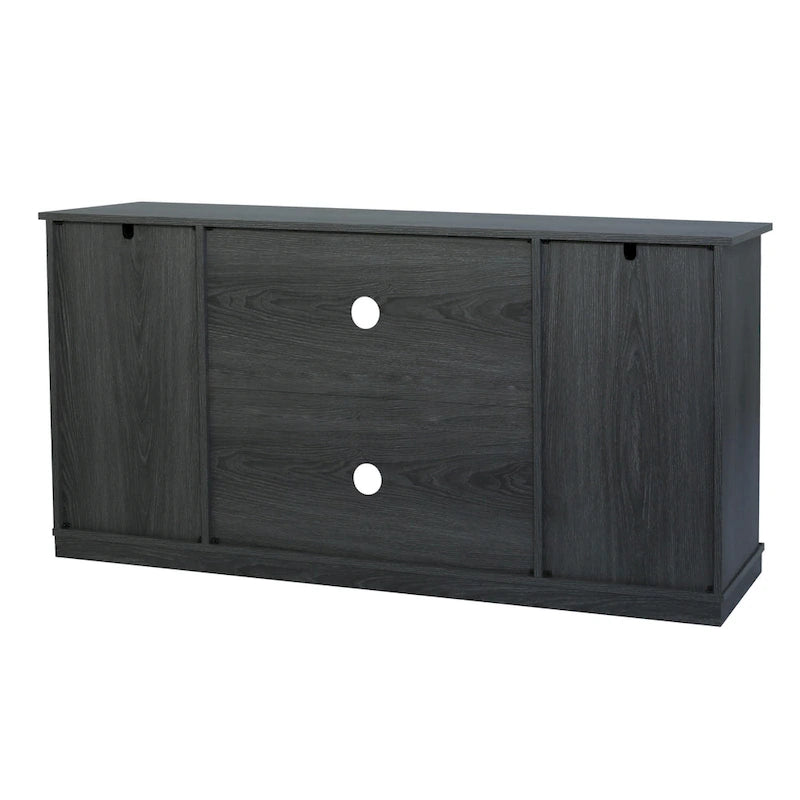 Meuble TV en bois de style rustique avec portes coulissantes façon grange