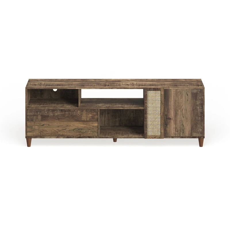 Meuble TV Mid-Century Modern de 178 cm avec tiroir
