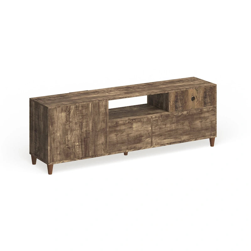 Meuble TV Mid-Century Modern de 178 cm avec tiroir