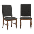 Chaises de salle à manger capitonnées cloutées (lot de 2)