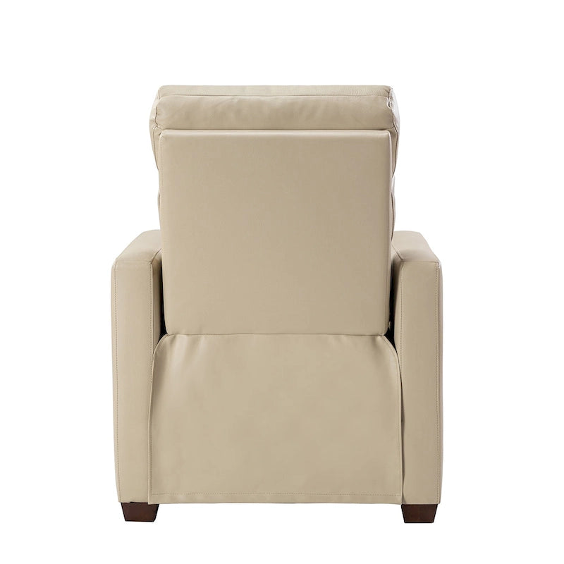 Fauteuil inclinable électrique en cuir véritable de 80 cm de large avec port USB, lot de 2