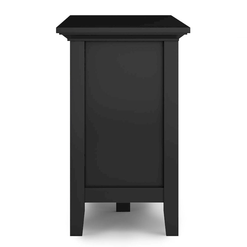 Meuble TV en bois massif de 183 cm de large pour téléviseurs jusqu'à 80 pouces - 183 L x 42 P x 66 H cm
