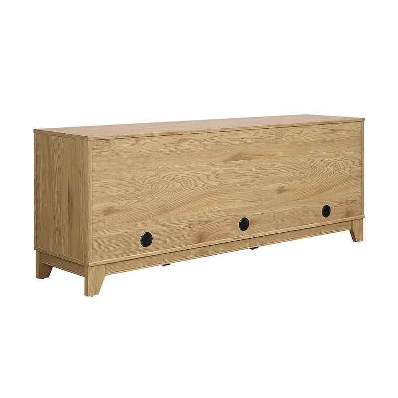 Console de meuble TV moderne en rotin de 160 cm (62.99 po)