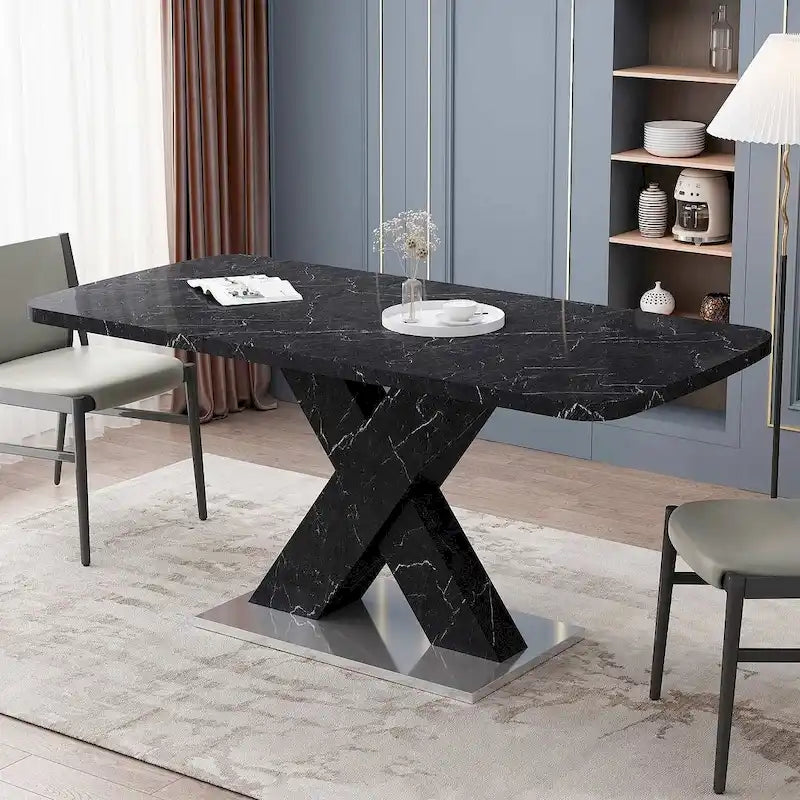 Table à manger carrée moderne 47,24-62,99 L