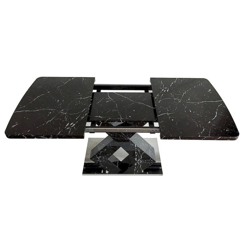Table à manger carrée moderne 47,24-62,99 L