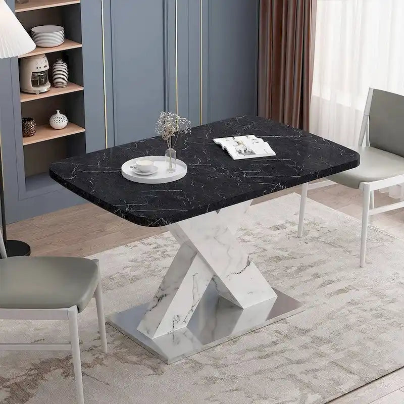 Table à manger carrée moderne 47,24-62,99 L