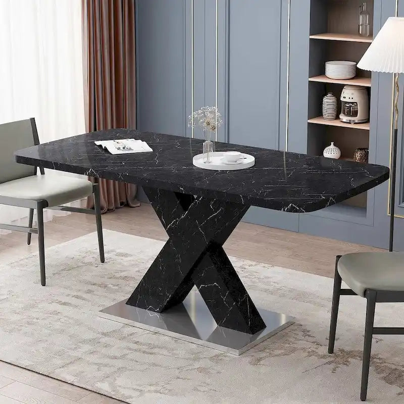 Table à manger carrée moderne 47,24-62,99 L