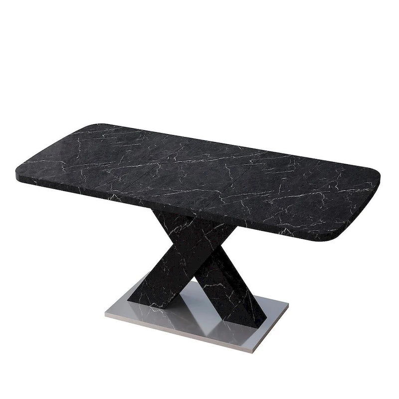 Table à manger carrée moderne 47,24-62,99 L