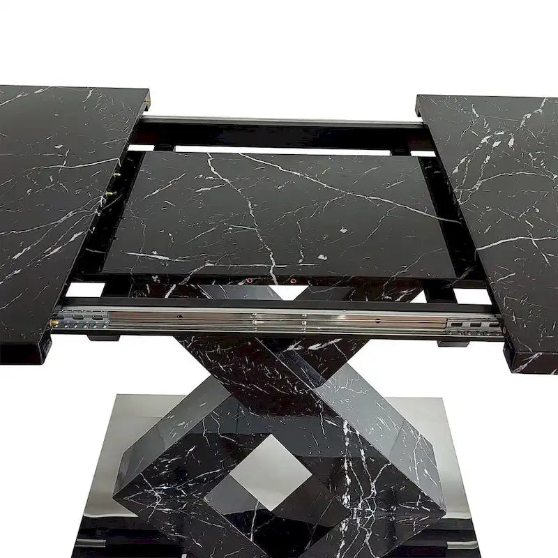 Table à manger carrée moderne 47,24-62,99 L