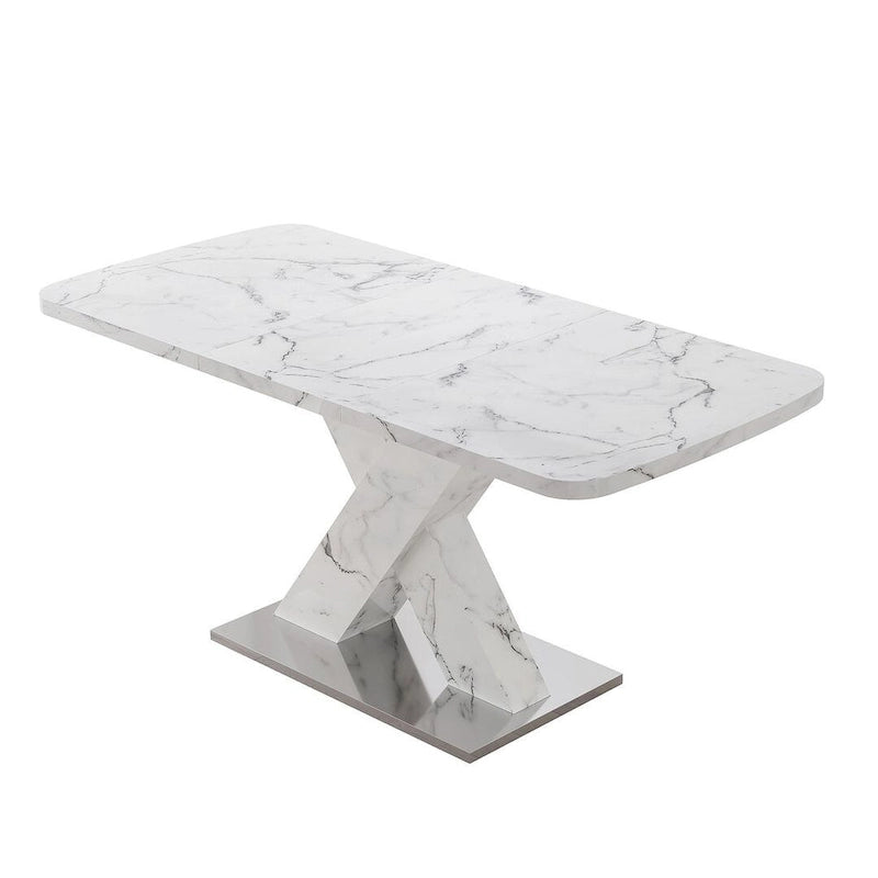 Table à manger carrée moderne 47,24-62,99 L