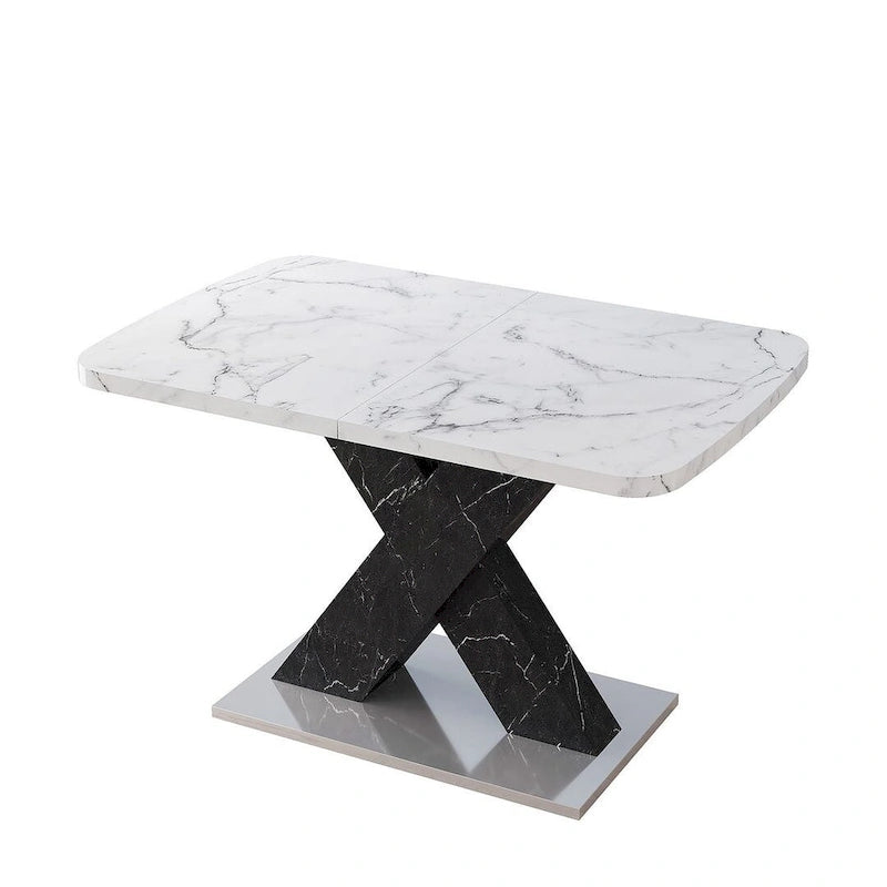 Table à manger carrée moderne 47,24-62,99 L