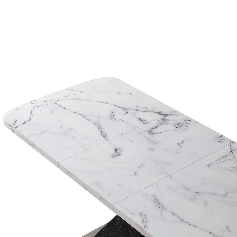 Table à manger carrée moderne 47,24-62,99 L