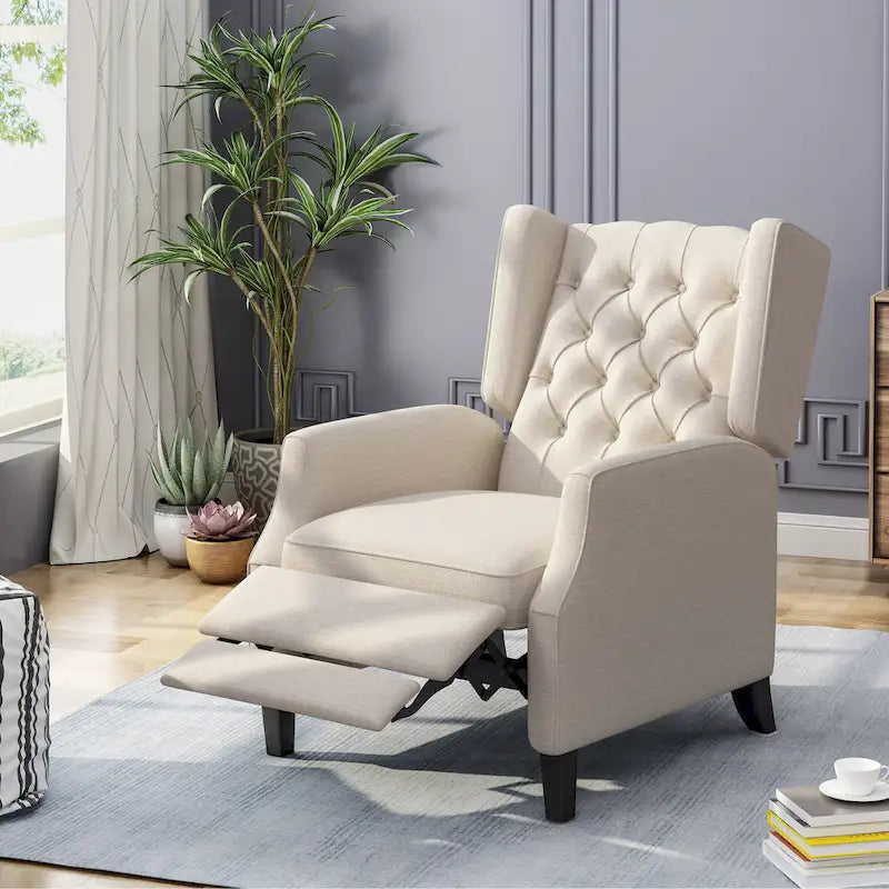 Fauteuil inclinable à oreilles traditionnel