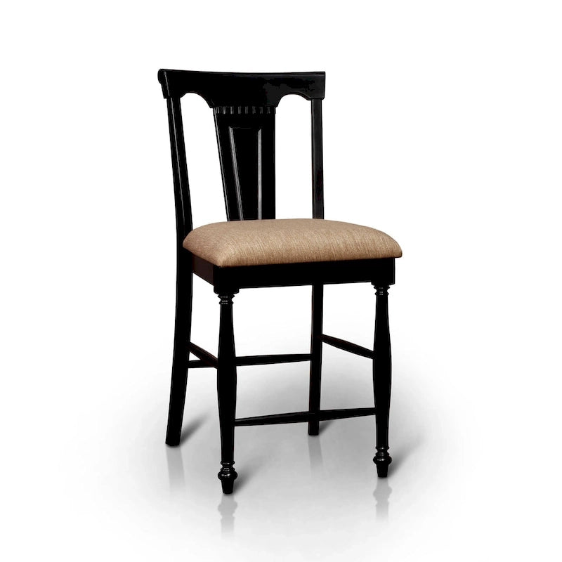 Chaises de hauteur comptoir en bois massif (ensemble de 2)