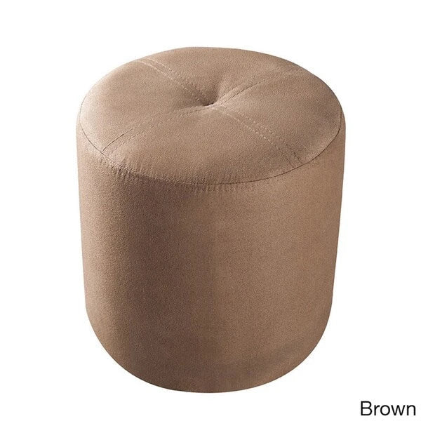 Tabouret ottoman rond rembourré