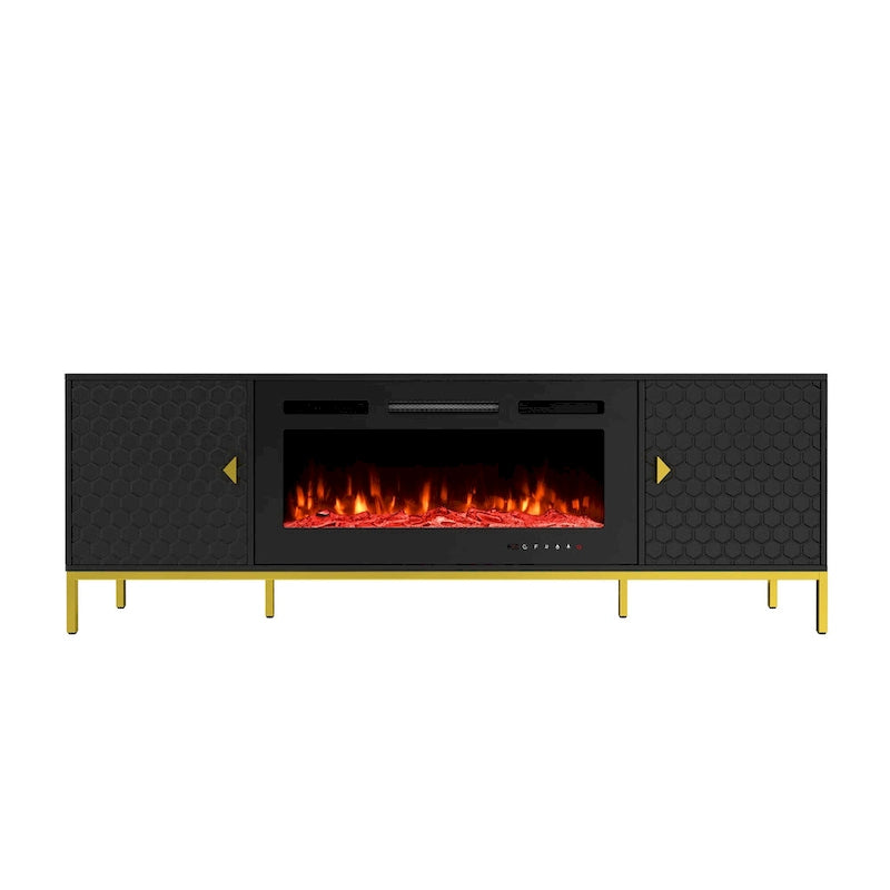 Meuble TV 70 po avec foyer électrique de 36 po
