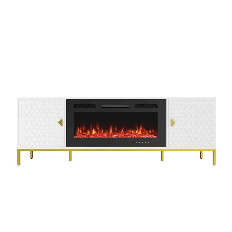 Meuble TV 70 po avec foyer électrique de 36 po