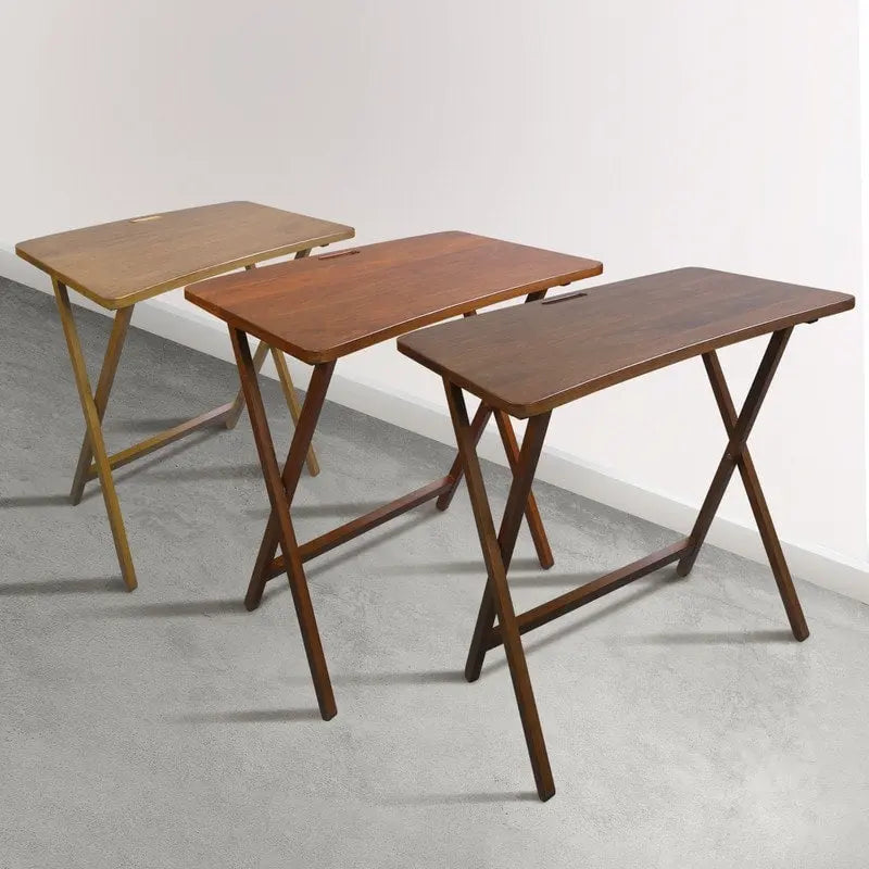 Table plateau pliable en bois massif