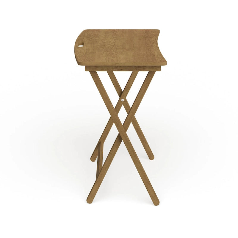 Table plateau pliable en bois massif