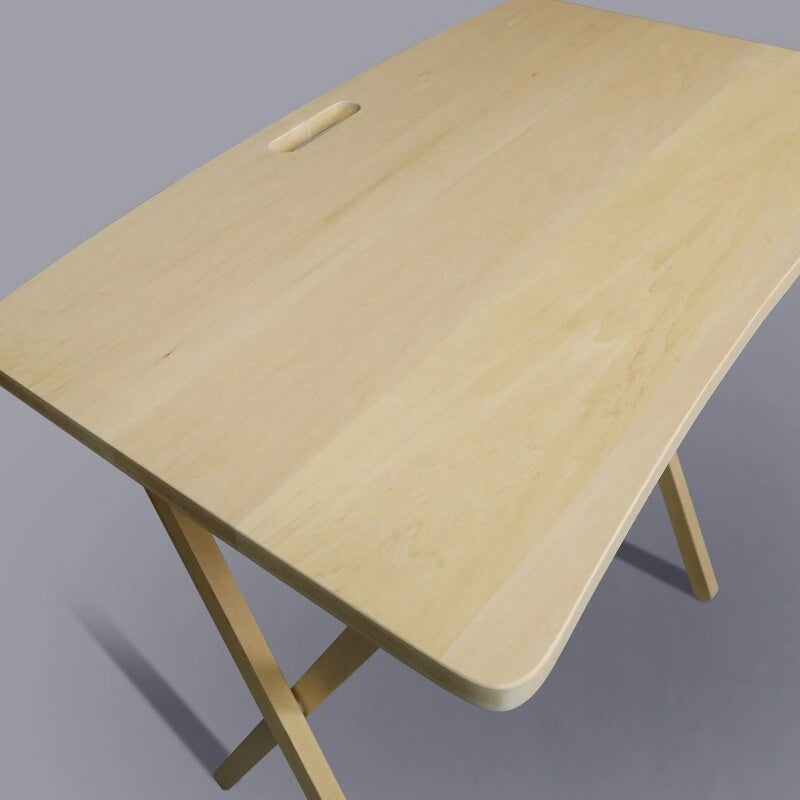 Table plateau pliable en bois massif