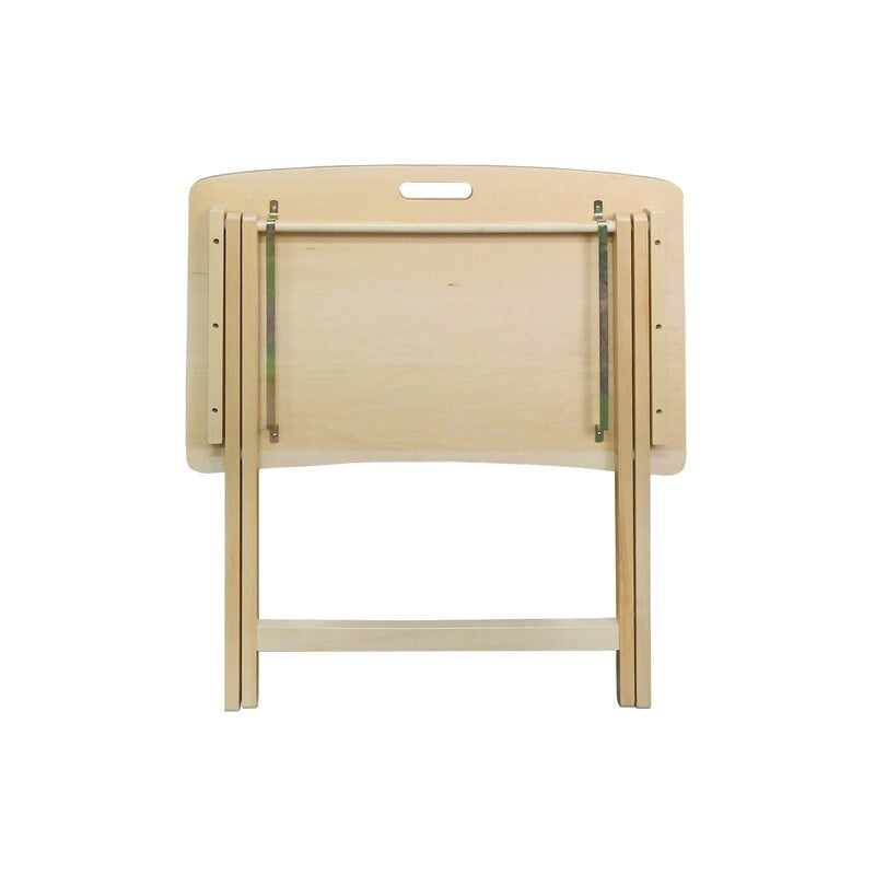 Table plateau pliable en bois massif