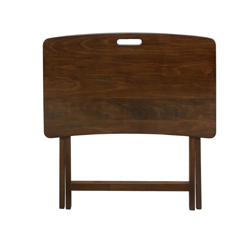 Table plateau pliable en bois massif