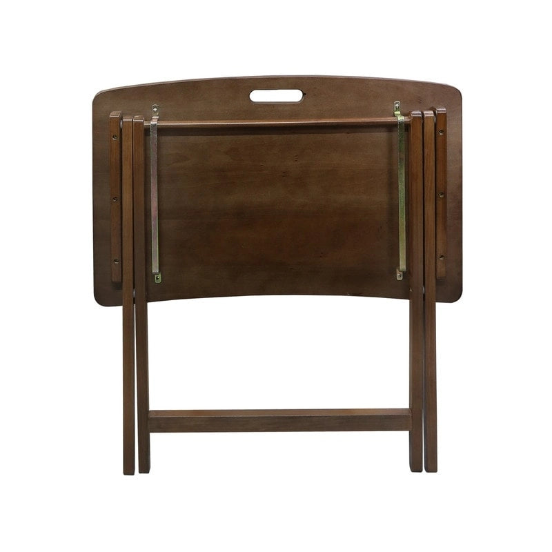 Table plateau pliable en bois massif