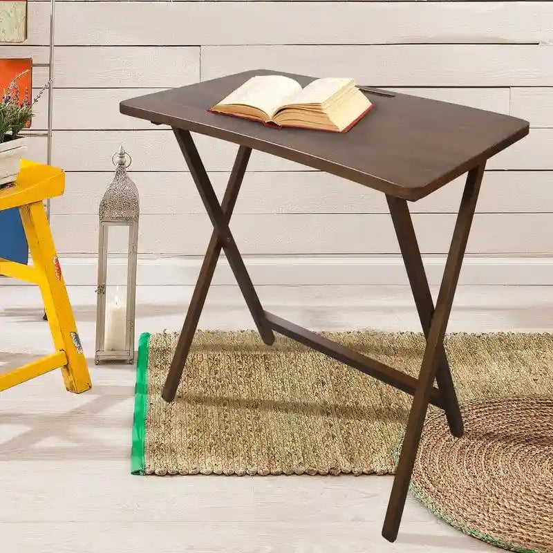 Table plateau pliable en bois massif