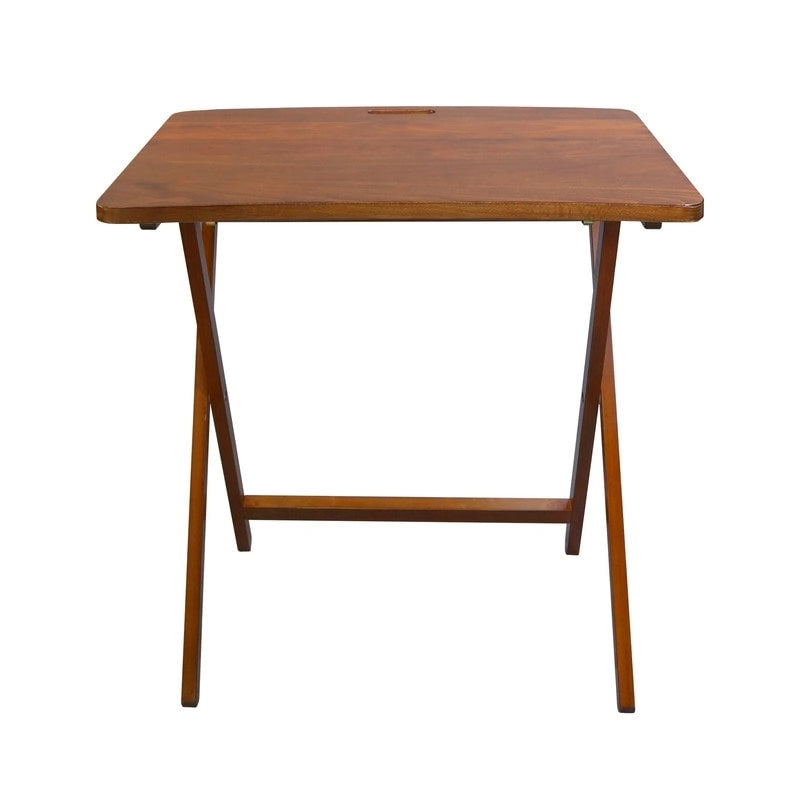 Table plateau pliable en bois massif