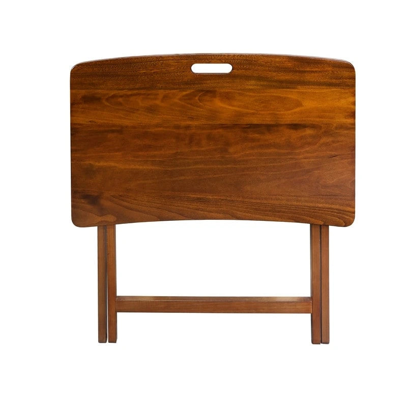 Table plateau pliable en bois massif