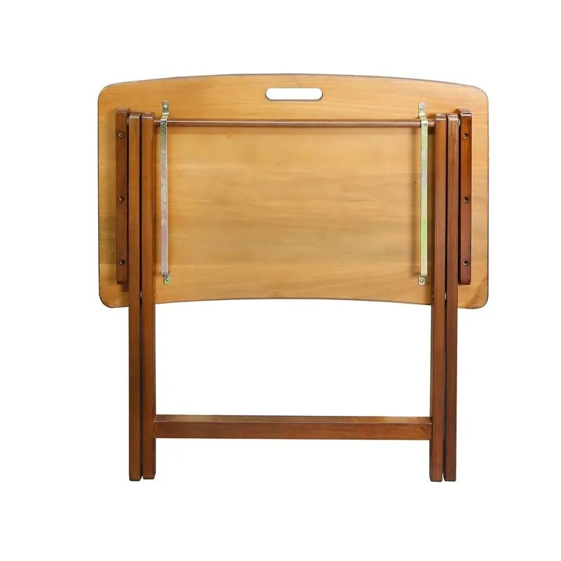 Table plateau pliable en bois massif