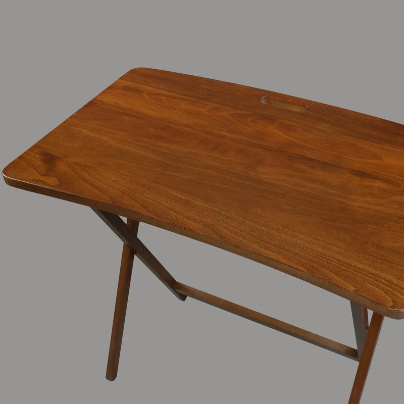 Table plateau pliable en bois massif