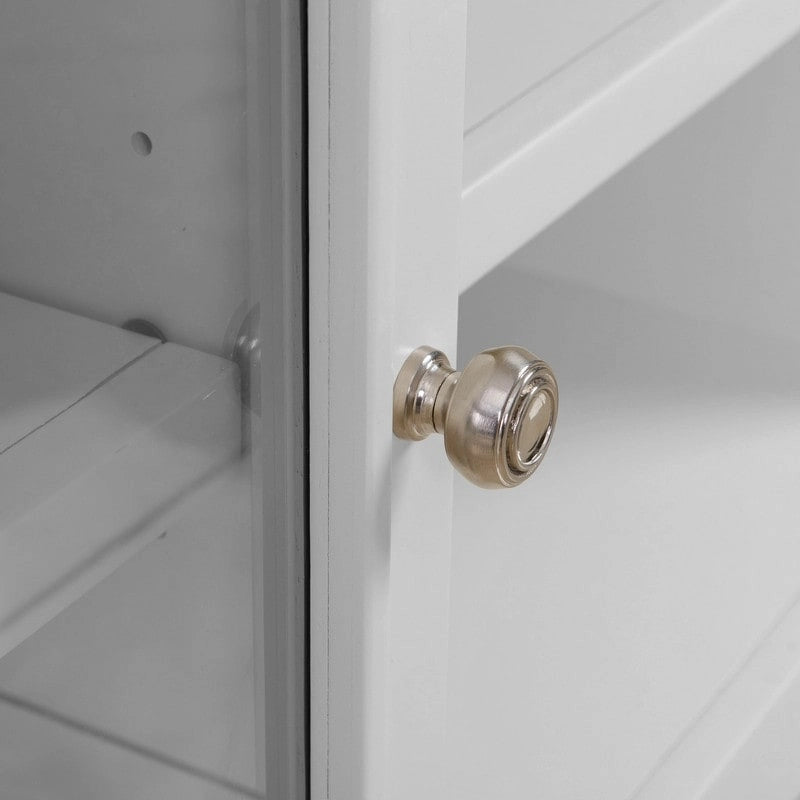 Meuble télé blanc en bois massif
