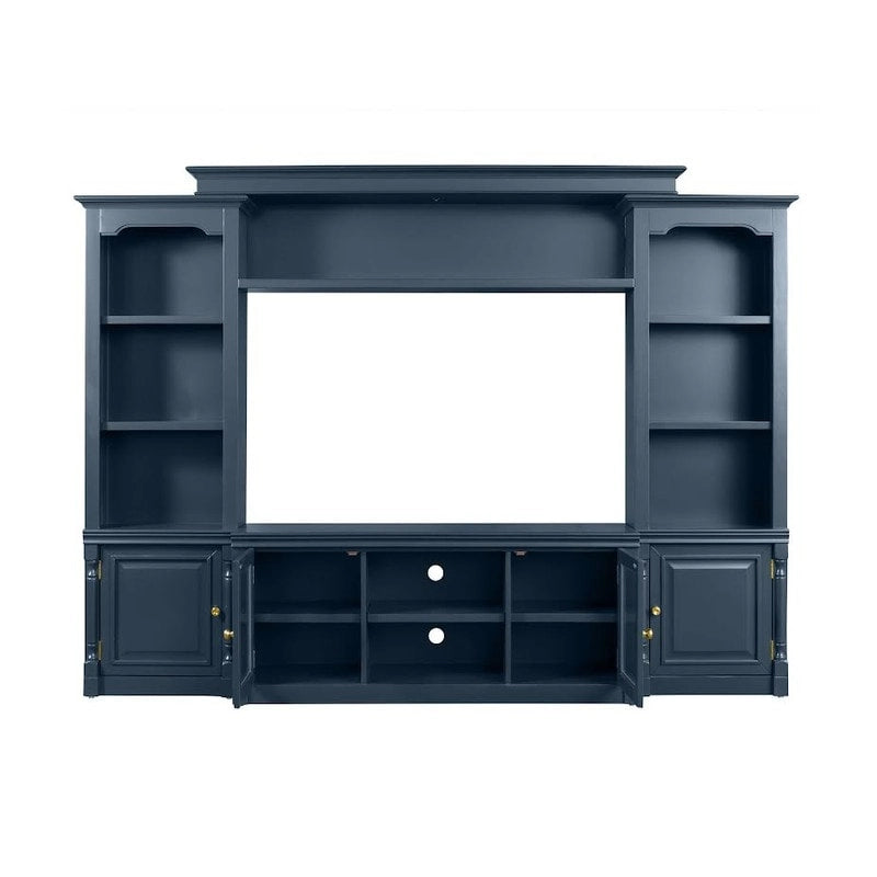 Meuble télé blanc en bois massif