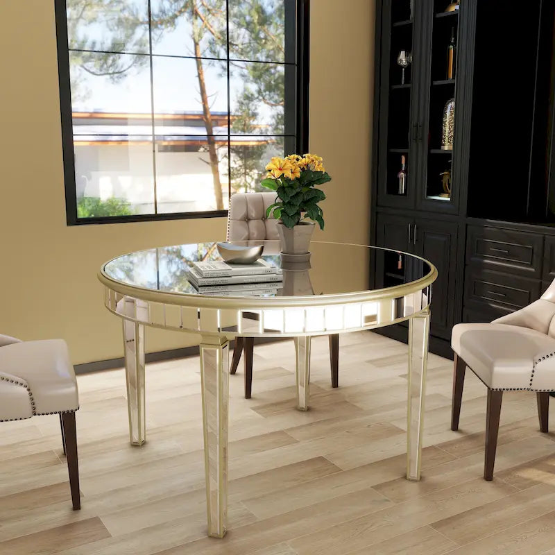 Table à manger ronde contemporaine