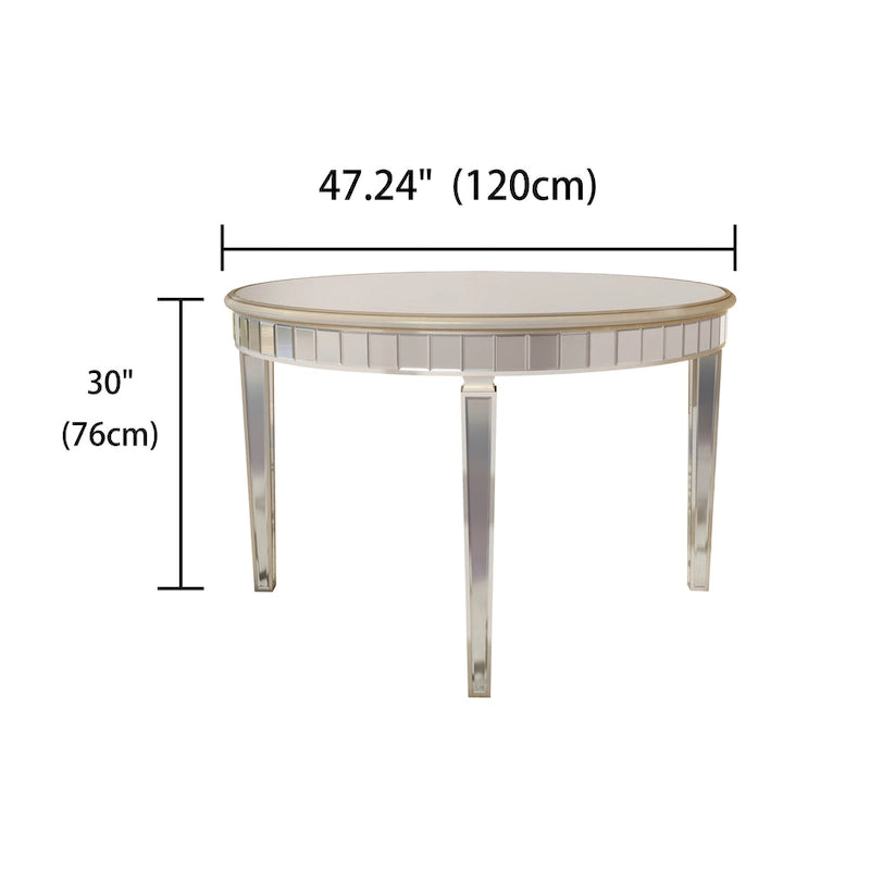 Table à manger ronde contemporaine