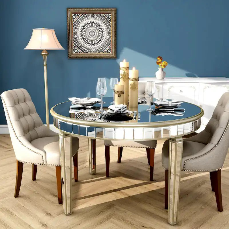 Table à manger ronde contemporaine