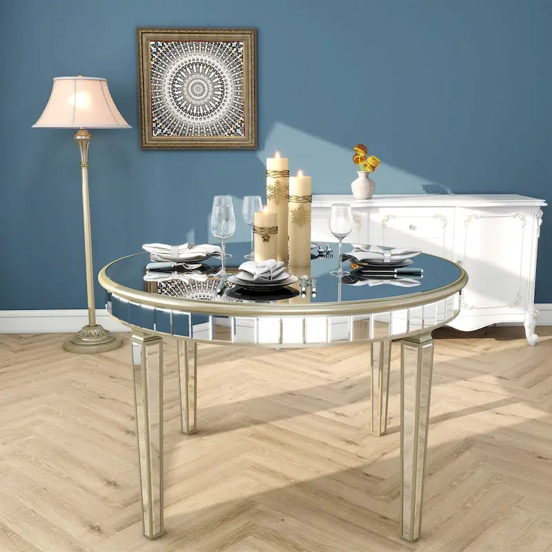 Table à manger ronde contemporaine