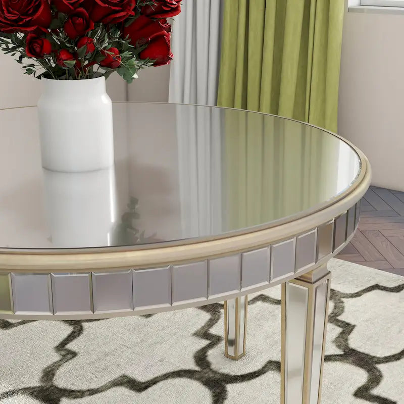 Table à manger ronde contemporaine