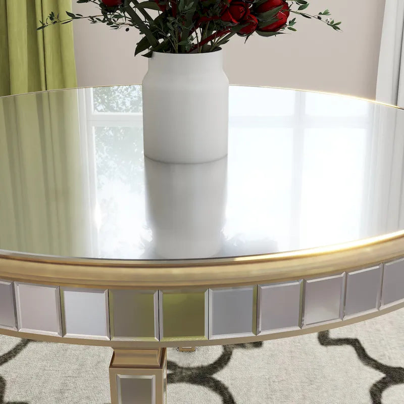 Table à manger ronde contemporaine
