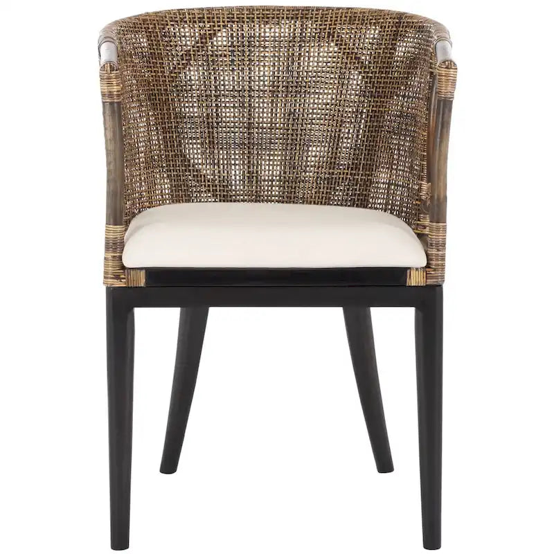 Chaise de salle à manger marron/noir - 22,3" x 23,3" x 31,5"